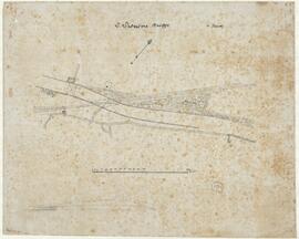 Site plan of San Salvatore bridge.