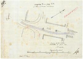 Plan showing the proposed shifting of tramway pole at strada Sant Anna in Floriana